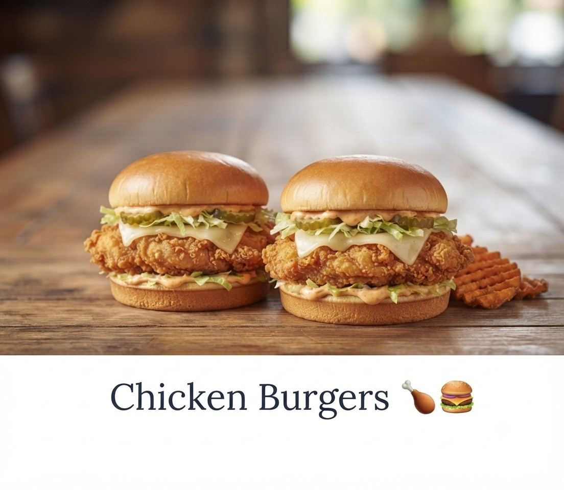 Chicken Burgers 🍗🍔